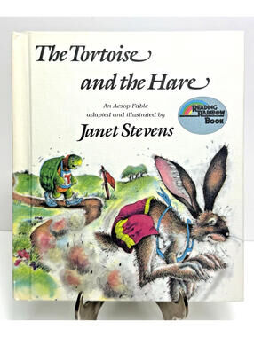 Vtg The Tortoise and the Hare READING Rainbow Book 1984 Hardcover Janet Stevens